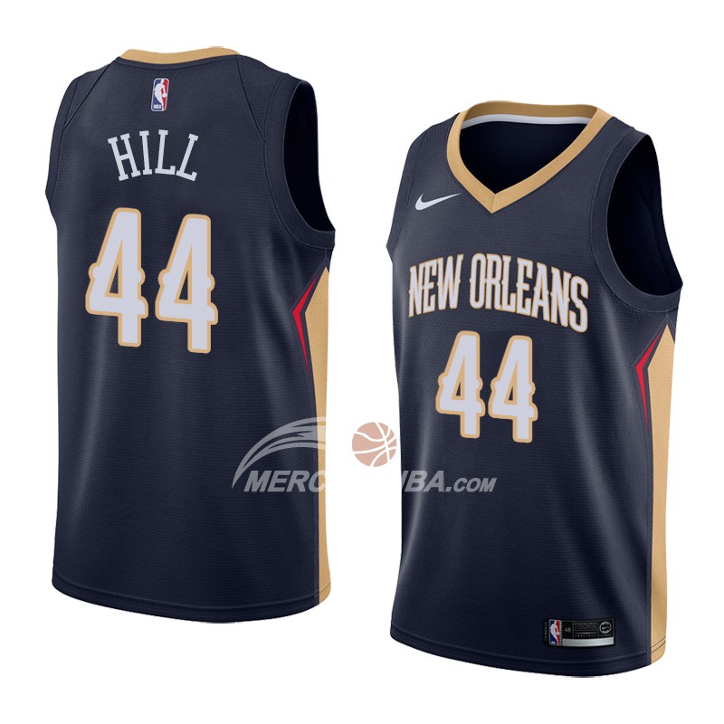 Maglia New Orleans Pelicans Solomon Hill Icon 2018 Blu